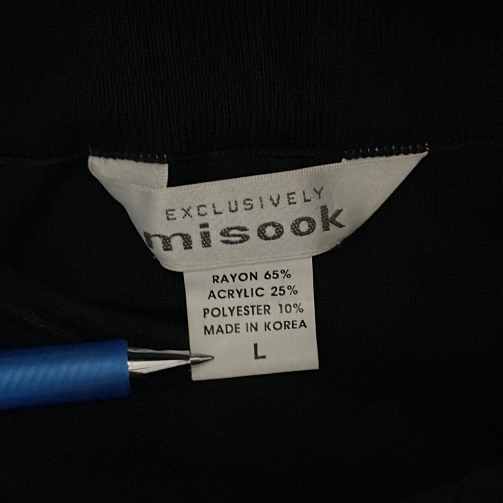 Misook Straight Leg Knit Pants Size L in perfect shape
